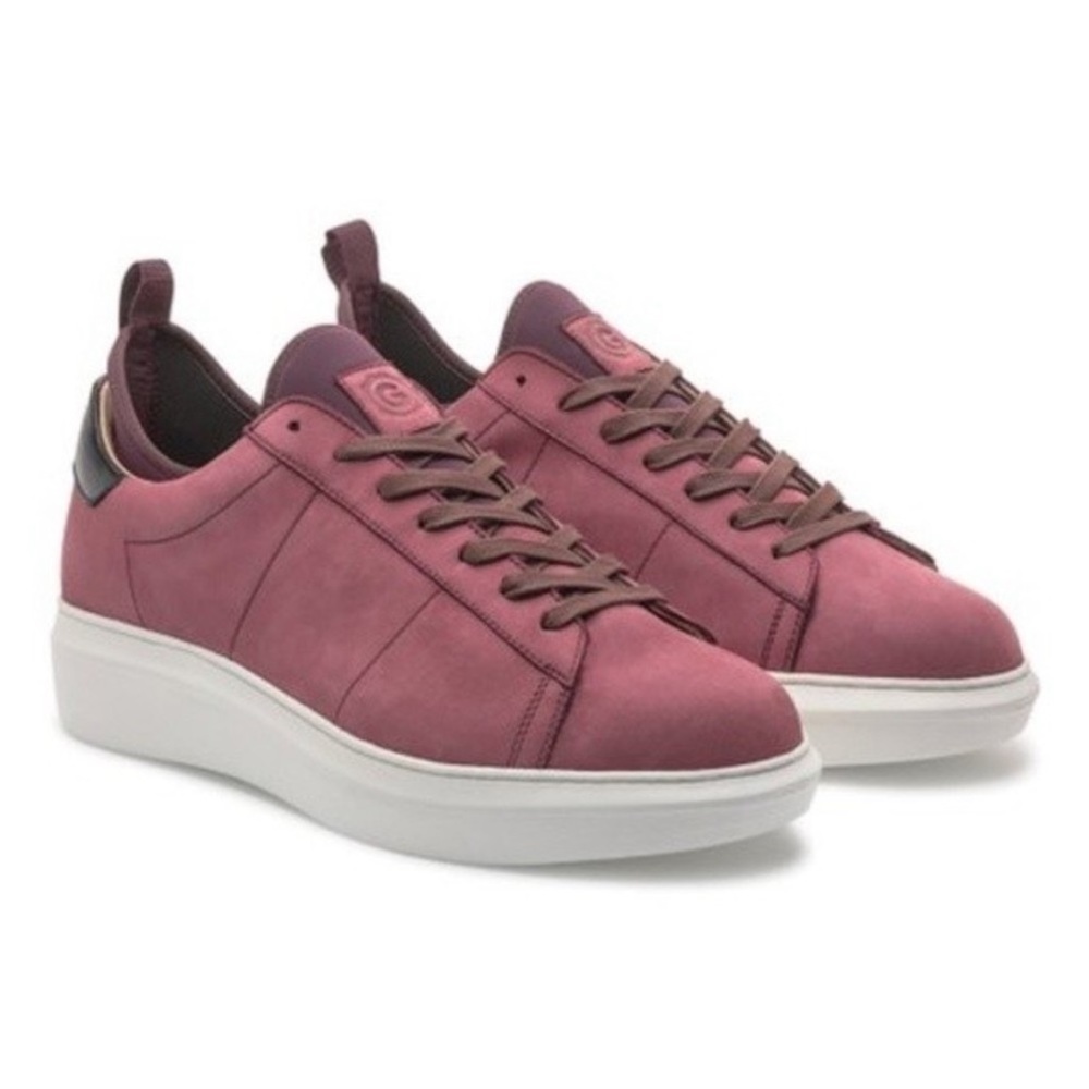 GREATS the Alta Platform Lace Up Low Top Sneaker Plum